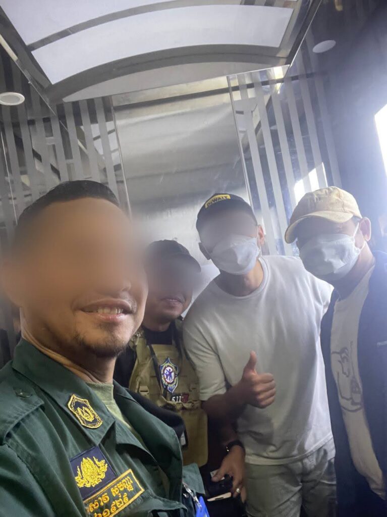 Destiny Rescue agents prepare for the raid with the Cambodian National Police